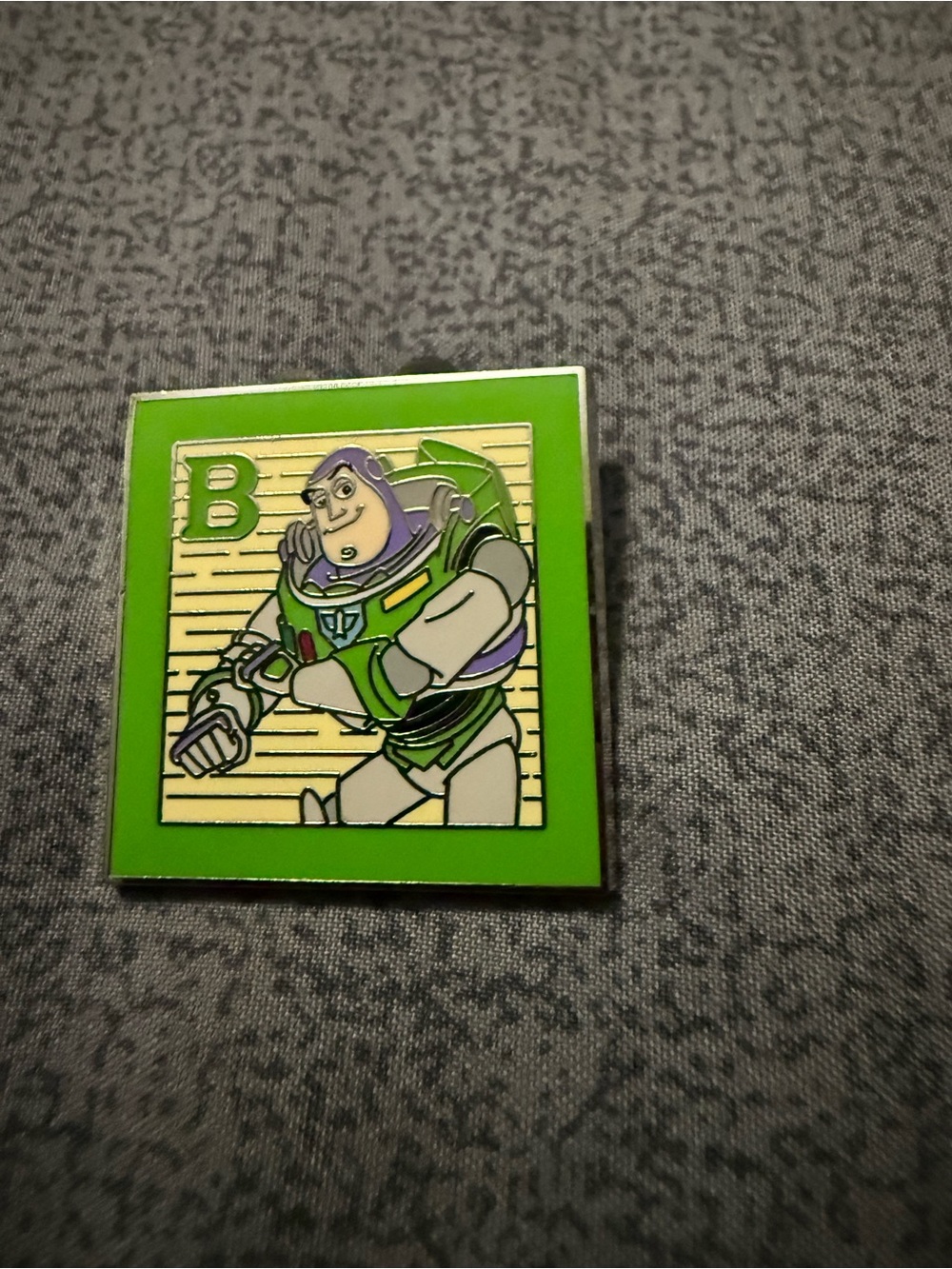 Disney Buzz Lightyear Enamel Brooch - Bright Green and Purple